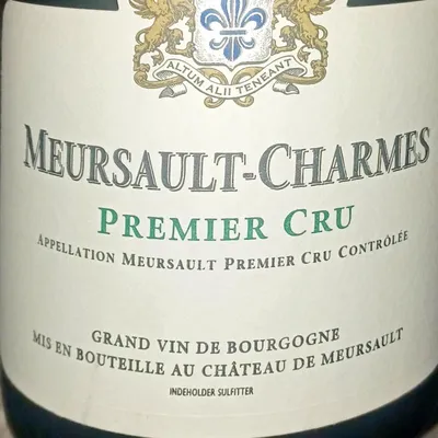 2022 Meursault-Charmes, Château de Meursault, Meursault, Côte de Beaune, Bourgogne, Frankrig.